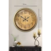 52 cm Eskitme Metal Retro Duvar Saati
