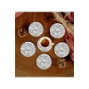 6 Adet Desenli Mdf Bardak Altlığı