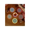 6 Adet Desenli Mdf Bardak Altlığı