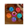 6 Adet Desenli Mdf Bardak Altlığı
