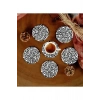 6 Adet Desenli Mdf Bardak Altlığı