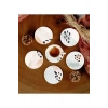 6 Adet Desenli Mdf Bardak Altlığı