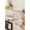 6 lı %100 Pamuklu Mutfak Havlusu Seti 30x50 Cm  Happy Points