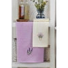 6 Parça Mutfak Kurulama Bezi 30 X 50 Cm Lavender Flower