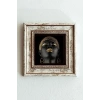 Afrikalı Kadın Çerçeveli Taş Tablo , Çerçeveli Taş Duvar Dekoru-enkcrcvtbl-00149 20 cm