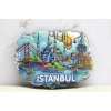 Ahşap İstanbul Temalı Magnet - Model 11