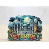 Ahşap İstanbul Temalı Magnet - Model 2