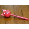 Ahşap Kedili Spiderman Marakas Tekli