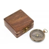 Wooden Box Brass Compass Model 1