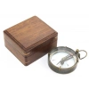 Wooden Boxed Brass Compass Model 13