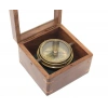 Wooden Boxed Brass Compass Model 14