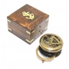 Wooden Boxed Brass Compass Model 4
