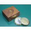 Wooden Boxed Brass Compass Model 9