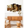 Aile Kahvaltı Çocuklar 5 Parçalı Mdf Tablo 60 x 100
