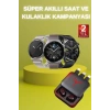 Akıllı Saat Ve Kulaklık Seti Bluetooth 5.1 Uyumlu