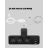 Anahtarlı Çoklu Priz Usb Ve Type-c Portlu 3 Adet