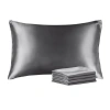 Antibakteriyel Terletmeyen İpek Saten Yastık Kılıfı 2li 50x70 Gri