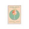 Aperol Spritz Ahşap Çerçeveli Tablo 50 x 70