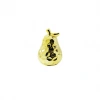 Pear Design Figurine - Mega Size - Ceramic - Shiny Gold