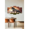 At Manzara 5 Parçalı Mdf Tablo 60 x 100