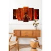 Ateşten Yollar 5 Parçalı Mdf Tablo 60 x 100