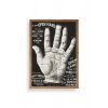 Avuç Okuma Rehberi Ahşap Çerçeveli Tablo 50 x 70
