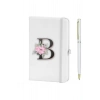 B Harfi Çiçek Desen Baskılı Defter