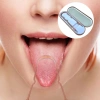 Bakır Oil Pulling Yağ Çekme Dil Plak Temizleme Aleti Dil Fırçası Sıyırıcı Dil Kaşığı (5365)