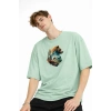 Bear2 - Oversize Tişört SU YESILI