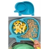 Bebek ve Çocuk için Sevimli Fil Model Desenli Yemek Bebek Mama Kabı Bölmeli Tabak (5365)