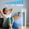 BEYAZ 50W 3 KADEME - ZAMANLAYICI KULE TİPİ VANTİLATÖR KTF-258W (5365)