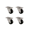 Bilyalı Tekerlek Siyah 38mm 4 Adet