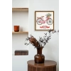 Bisiklet Ahşap Çerçeveli Tablo 42 x 42