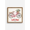Bisiklet Ahşap Çerçeveli Tablo 50 x 50