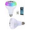 Bluetooth Hoparlörlü Renkli Led Ampul E27 Duy Tipi 12w