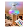 Bluetooth RGB LED Hoparlörlü Akıllı Ampul - Renkli Müzikli Lamba ve Kumanda