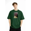Blurry - Oversize Erkek Tişört HAKI