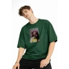 Blurry - Oversize Erkek Tişört HAKI