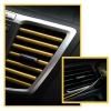 BUFFER® Gold Araba Oto Trim Dekorasyon Şeridi Kauçuk Elastik Kolay Kurulum 5 metre Şerit Bant