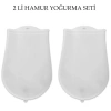 BUFFER® Hamur Torbası 2 li Set Orta ve Büyük Hamur Silikon Şeffaf Yoğurma Torbası Ekmek Makarna Mant