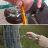 BUFFER® Karavanda ,Kampda  Taşınabilir Mini  Zincir  Cep Testeresi Dişli Tel Ahşap Plastik Metal Kes