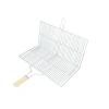 Büyük Boy Mangal Izgarası - 50x30 cm - Ahşap Saplı
