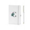 C Harfi Çiçek Baskılı Defter