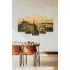 Camii Manzarası 5 Parçalı Mdf Tablo 60 x 100
