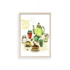 Çay Vakti Ahşap Çerçeveli Tablo 23 x 30