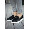 CH002 - RBT Loafer Verniciata Erkek Ayakkabı SIYAH