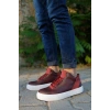 CH004 CBT Hıde Mens Shoes BURGUNDY