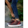 CH004 CBT Hıde Mens Shoes BURGUNDY