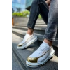 CH041 CBT Renaissance Mens Shoes WHITE/GOLD