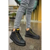 CH111 GST Milano Mens Boots BLACK - YELLOW